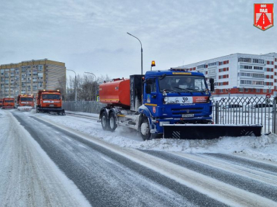 За сутки с улиц Набережных Челнов вывезено 3,3 тысячи кубометров снега