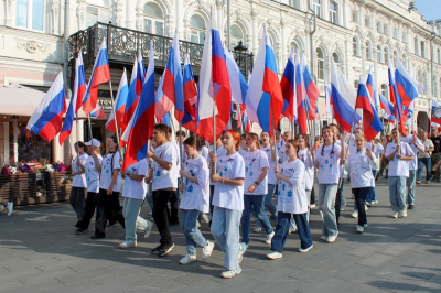 &laquo;Какой восторг!&raquo;: в Рязани прошла патриотическая акция ко Дню России