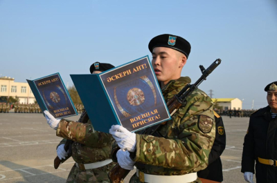 В Мангистауской области более 700 новобранцев приняли Военную присягу