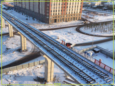 Полкилометра рельсов проложили на опытном участке LRT