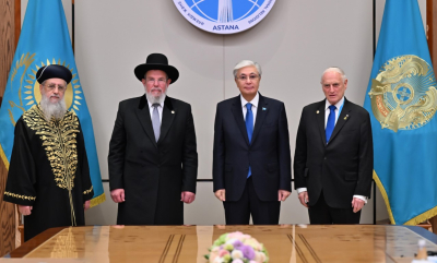 Главные раввины Израиля приняли участие во встрече с Токаевым в Астане