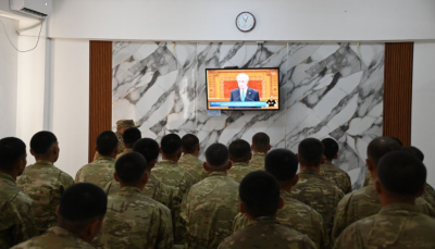 Послание Токаева обсудили в войских частях Шымкента