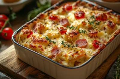 Выкидываете залежавшийся хлеб? Я делаю из него нереальную запеканку &mdash; ароматная начинка, нежный вкус: круче любой пиццы