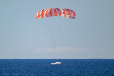 Появились первые кадры входа в атмосферу Земли, снятые изнутри Artemis II