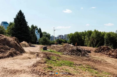 Строительство мемориала в чебоксарском парке Победы завершено на 7%