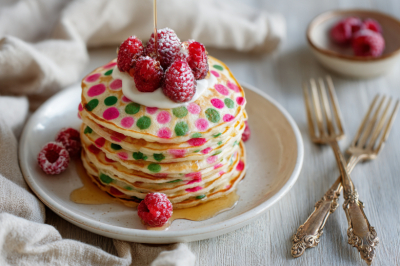Блины в горошек для детей: веселый завтрак на Масленицу за считаные минуты